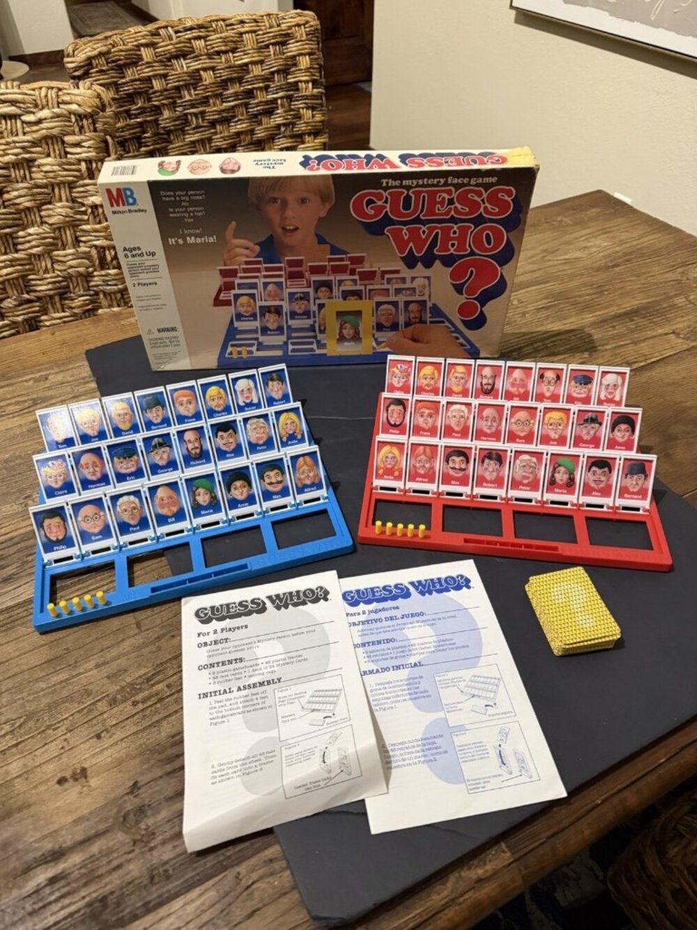Guess Who? 1987/1991 Game Milton Bradley Complete w Manuals